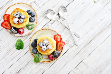 Cottage cheese pancakes