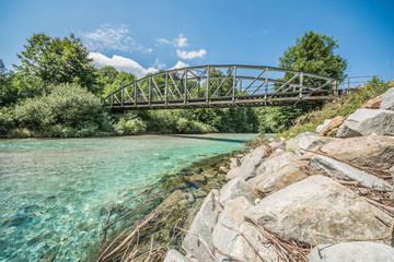 Eisenbahnbr&uuml;cke Steinbachbr&uuml;cke Almwanderweg Ober&ouml;sterreich / Almsee