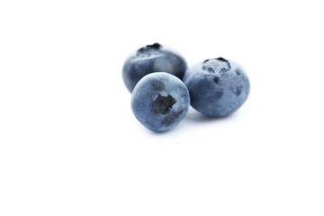 Tasty blueberry isolated on a white