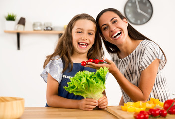 Having fun in the kitchen