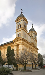 Fototapeta na wymiar Church of St. Michael in Levice. Slovakia