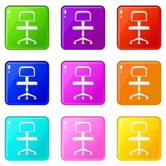 Obraz premium Office a chair with wheels set 9
