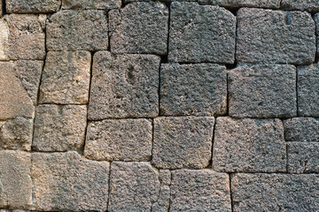 wall of stone block