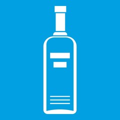 Bottle of vodka icon white