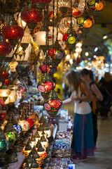 Mosaic Ottoman lamps from Grand Bazaar in Istanbul
