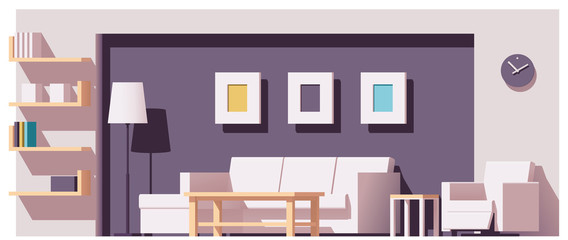 Vector living room