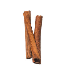 Several cinnamon sticks, isolate