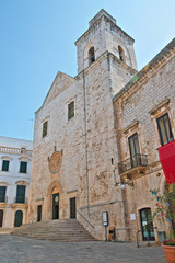 Mother church of Putignano. Puglia. Italy.