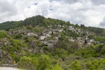 Old stone houses in Vitsa village, Zagoria, Greece