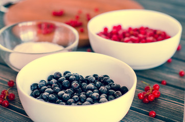ingredients for cooking smoothie currant