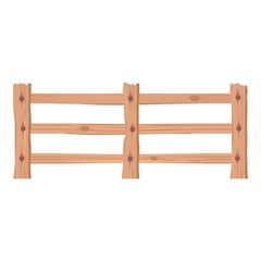 Palisade icon, cartoon style
