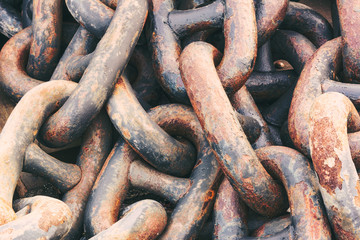 High contrast old chain background