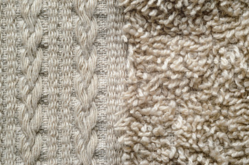 Biege Towel Texture Close-up