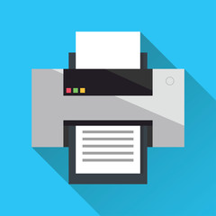 Cartridge Printer. Flat design. Vector illustration.