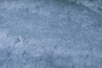 Texture of the ice surface. Winter background