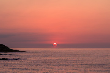 Obraz premium Atardecer en Zumaia