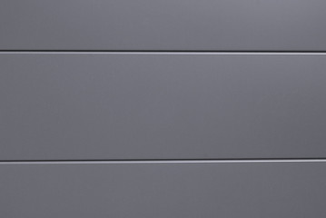 Façade à lames aluminium gris