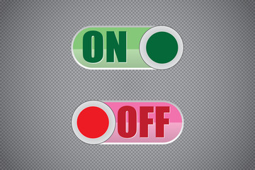 Vector black shut down icons set on white background.