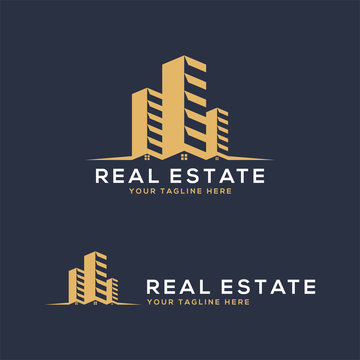 abstract building, usable for real estate logo company
