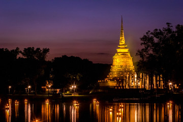 Loy Kra Tong At Sukhothai