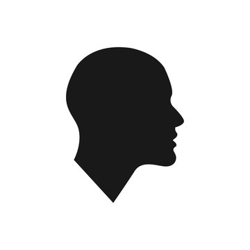human head silhouette vector