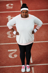 Obraz premium Ready to lose weight and exercising