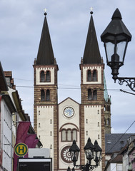 Domplatz in Würzburg, Germany