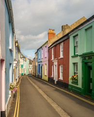 Colorful painted houses in Appledore, Devon