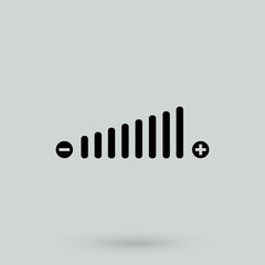 Volume adjustment symbol web icon.