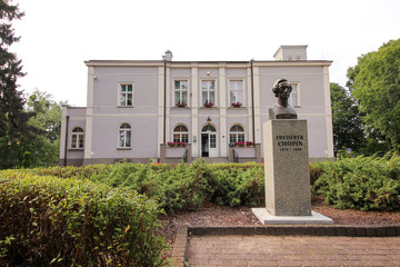 Szafarnia, Poland on August 4, 2017. The manor house Frederic Chopin visited twice in 1824 - 1825, now Chopin Centre.