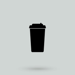 Coffee Cup Food Icon Solid Drink silhouette