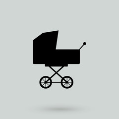 Fototapeta na wymiar Baby Stroller icon