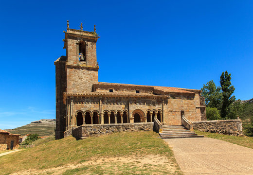 Romanesque church. Rebolledo de la Torre, Palencia. Spain