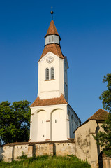 Fototapeta premium Fortified church in the Bunesti village, Romania