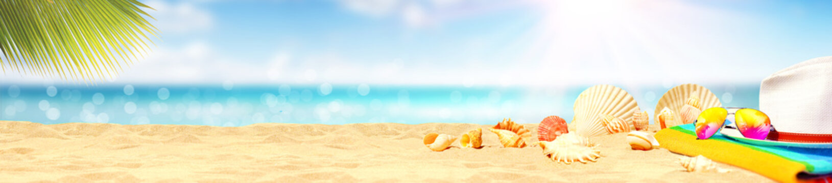 Sch&ouml;ner Strand - Urlaub Konzept