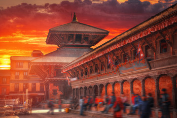 Durbar Square in the center of Kathmandu