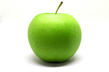 Green Apple Isolated on White Background with Clipping Path.