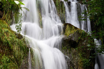Fototapeta premium heart shaped waterfall in mountains of Harz