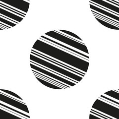 Abstract seamless circle, striped pattern