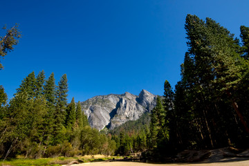 The Eagle Peak Three Brothers at Yosemite, CA, USA, September, 2016