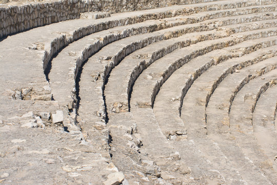 the rostrum of the roman amphitheatre in tarragona