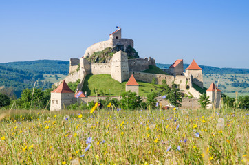 Medieval fortress in the town of Rupea, Romania