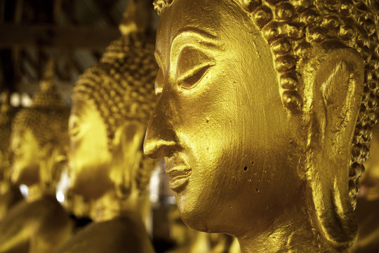 head of statue of buddha