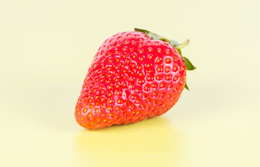 strawberries on wooden
