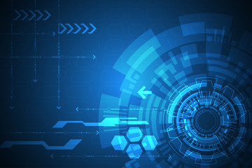 Obraz premium Vector abstract background technology concept.