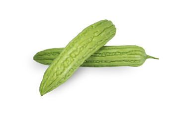 Green gourd white background