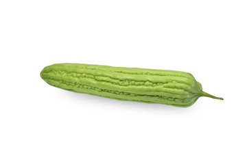 Green gourd white background