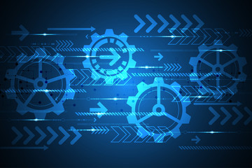 Vector abstract background technology gears concept.