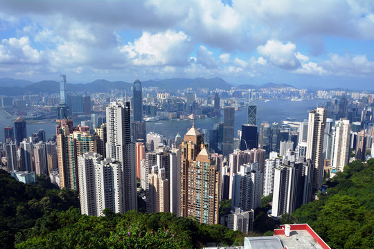 Hong Kong. Image of Hong Kong skyline view from Victora peak.