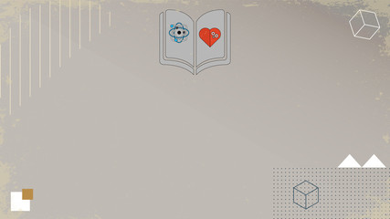 Vintage science vector illustration background template